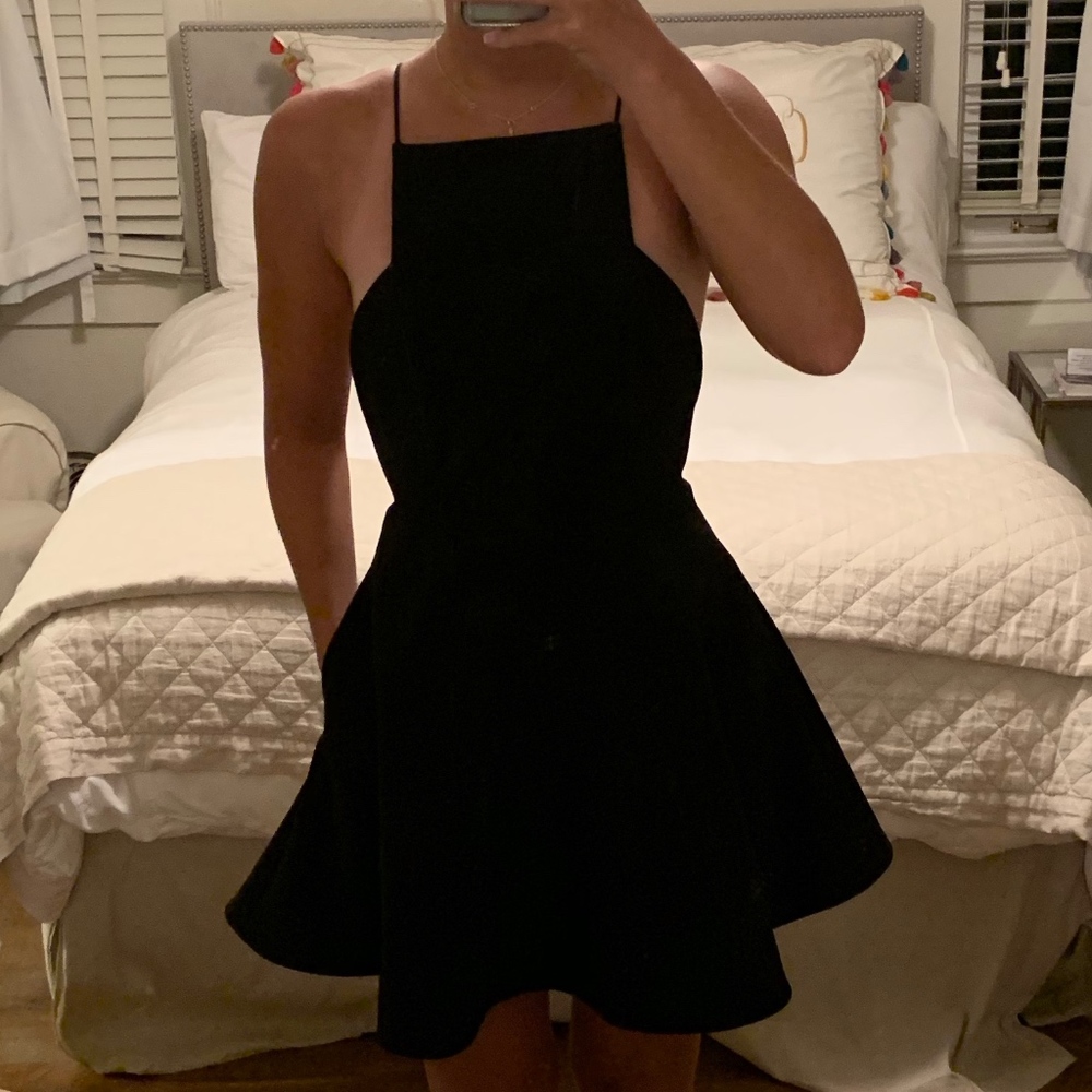 black cocktail dress